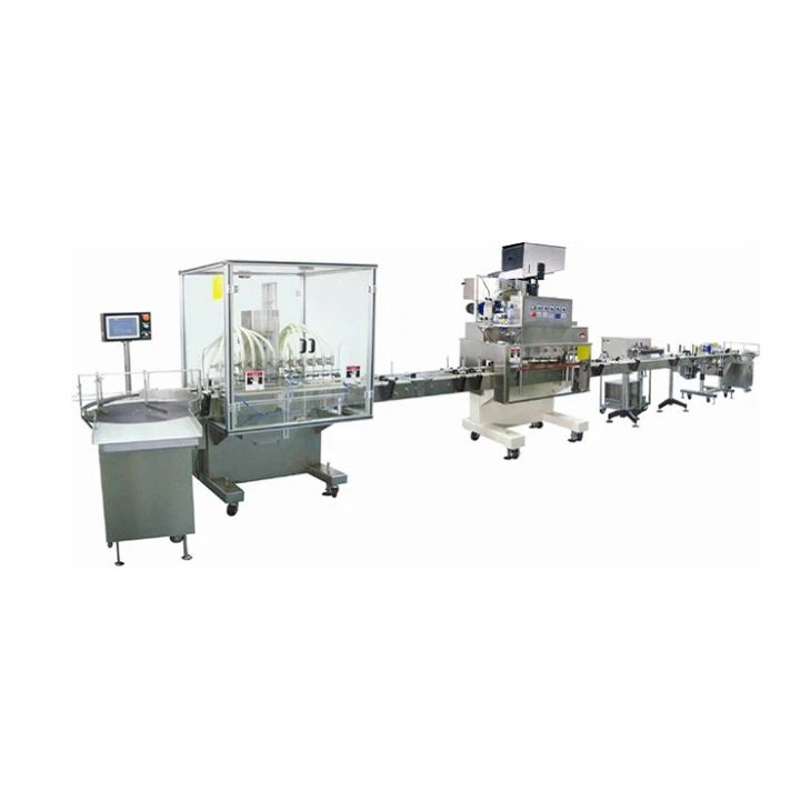 Automatic Inline Filling Capping Labeling Sealing Production Line